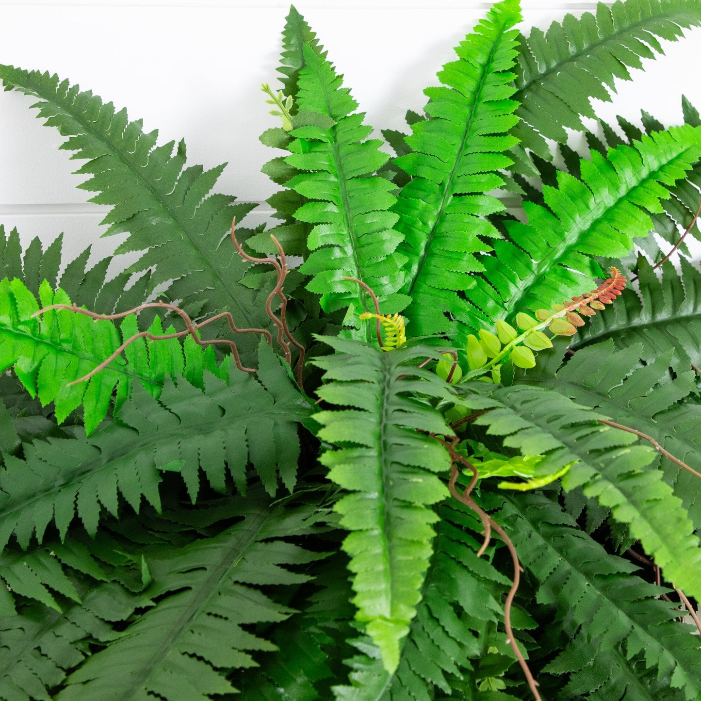 48in Boston Fern bush set of 2, artificial greenery by Nearly Natural on Tampa Home & Garden Store