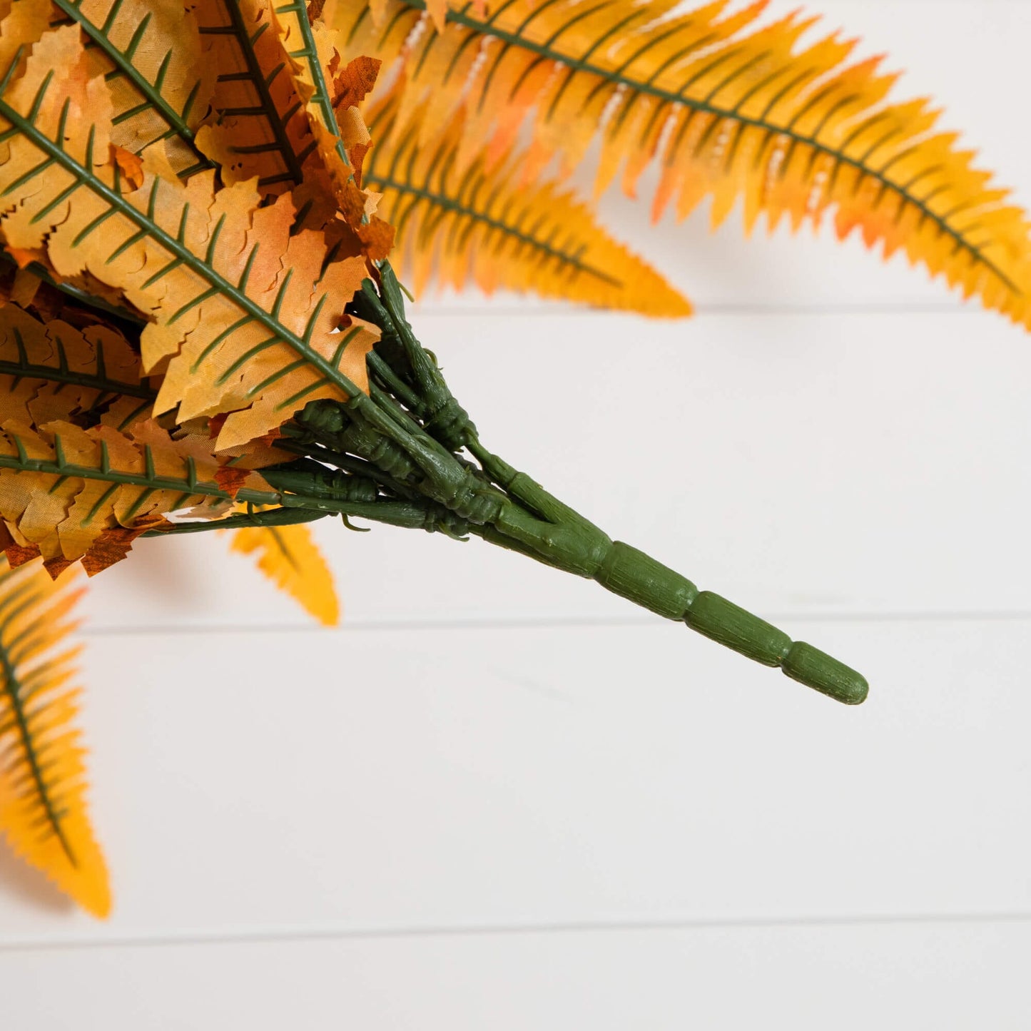 Artificial 48in Autumn Boston Fern, set of 2, Nearly Natural fall foliage with orange leaves on Tampa Home & Garden Store