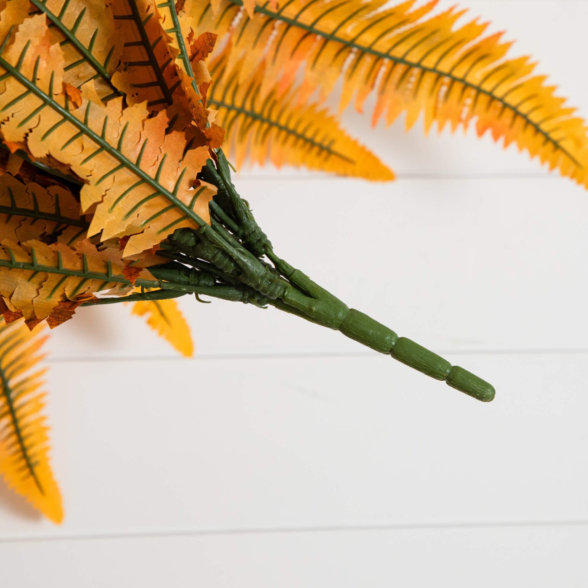 Artificial 48in Autumn Boston Fern, set of 2, Nearly Natural fall foliage with orange leaves on Tampa Home & Garden Store