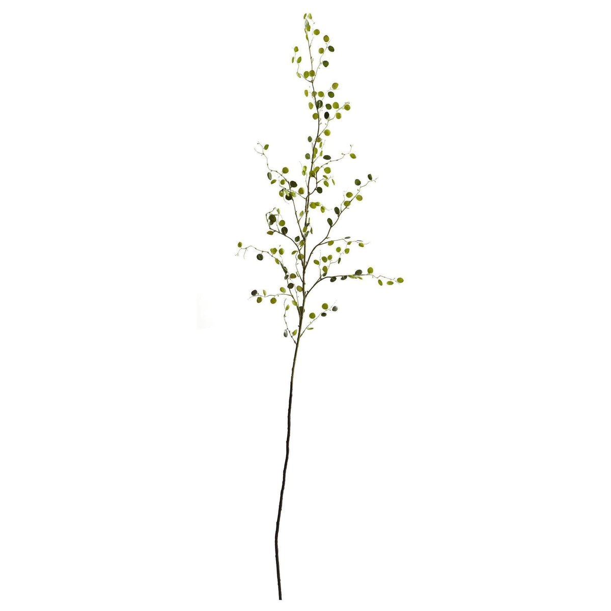 48in Night Willow artificial stem set of 6 with green rounded leaves by Nearly Natural on Tampa Home & Garden Store