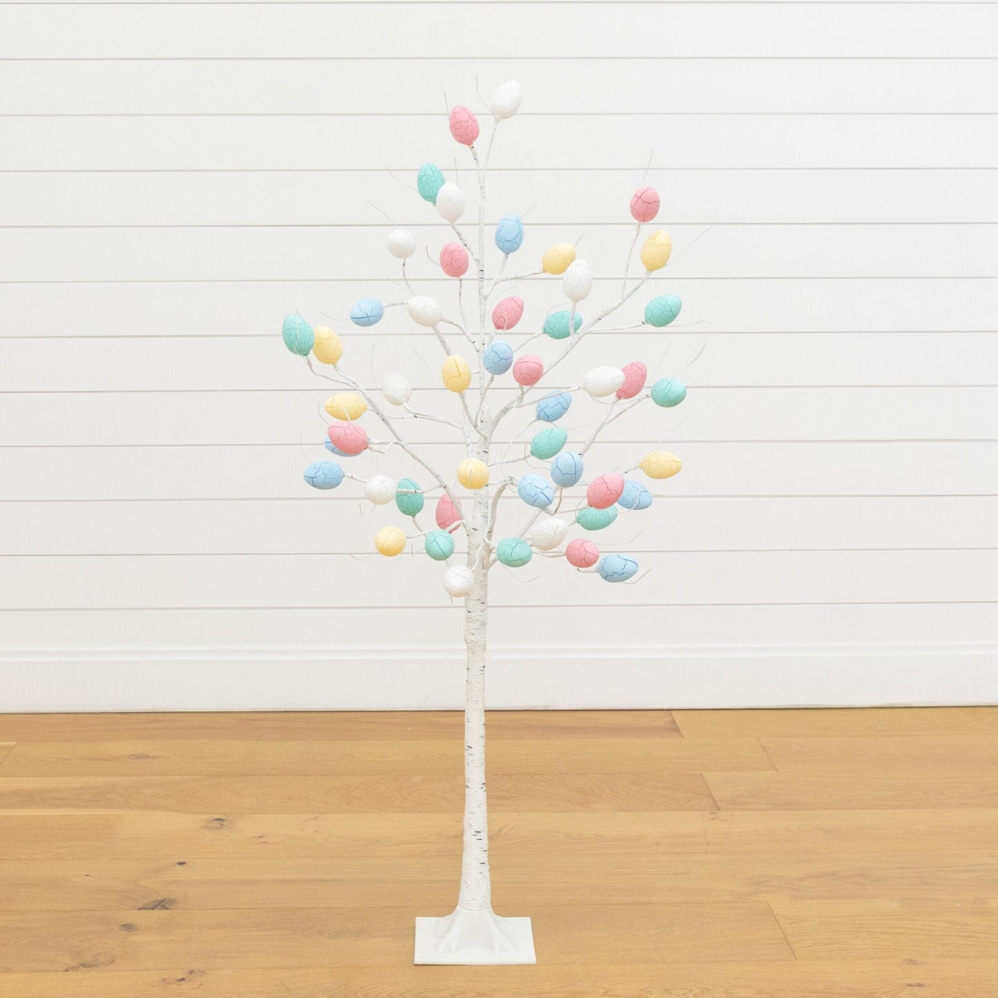 Nearly Natural 4' pre-lit Easter twig tree with 48 pastel egg-shaped LED ornaments on Tampa Home & Garden Store
