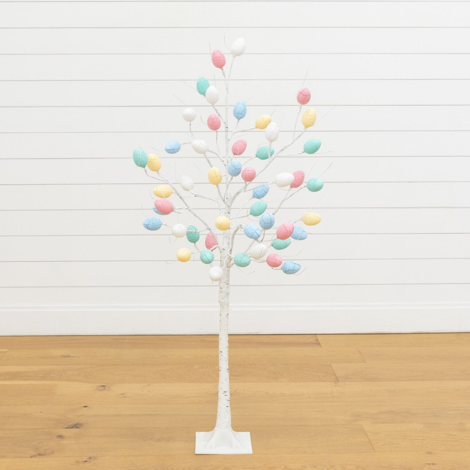 Nearly Natural 4' pre-lit Easter twig tree with 48 pastel egg-shaped LED ornaments on Tampa Home & Garden Store
