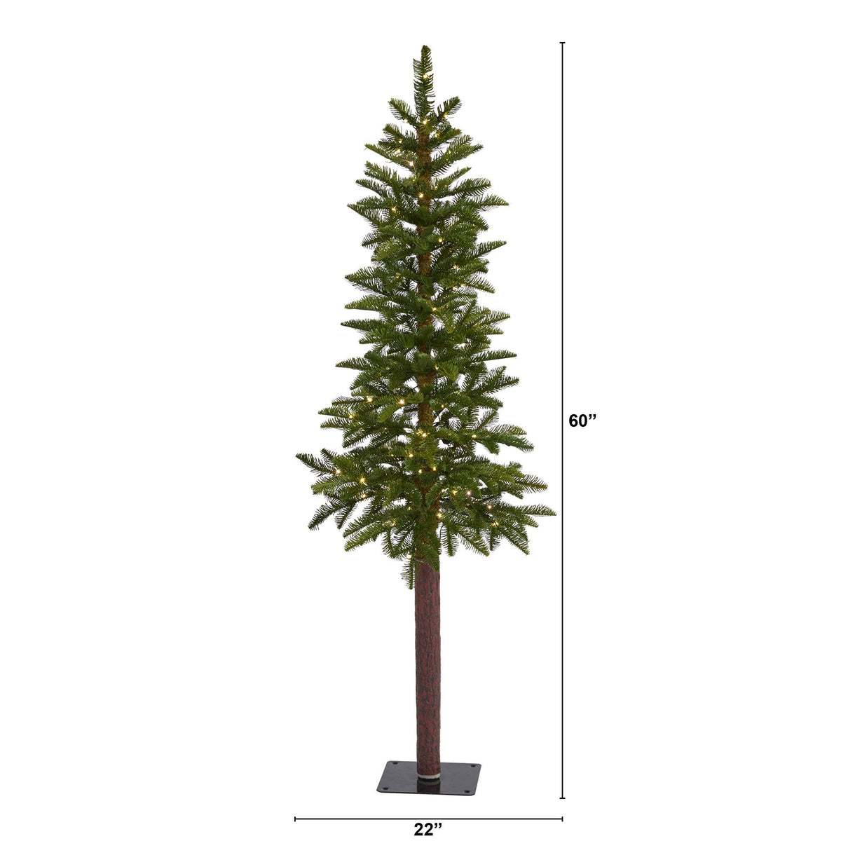 5’ Alaskan Alpine Christmas tree by Nearly Natural with 100 LED lights and 92 bendable branches on Tampa Home & Garden Store