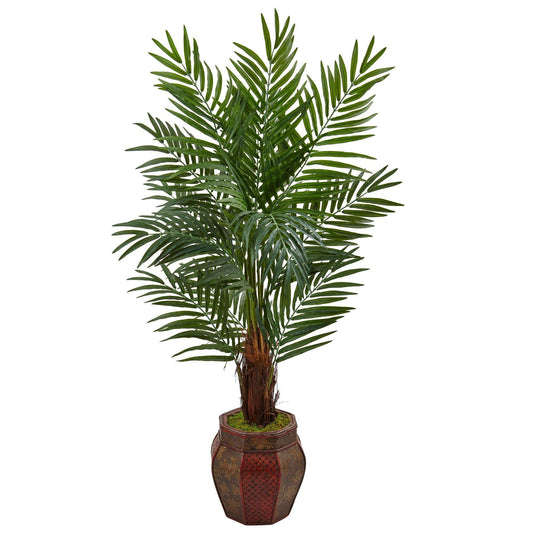5’ Areca Palm Tree in Weave Planter - Tampa Home & Garden Store