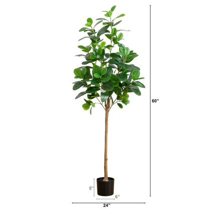 5 Foot Artificial Audrey Ficus Tree for Home