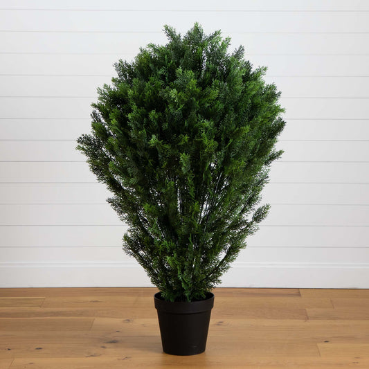 5’ Artificial Cedar Bush UV Resistant (Indoor/Outdoor) - Tampa Home & Garden Store