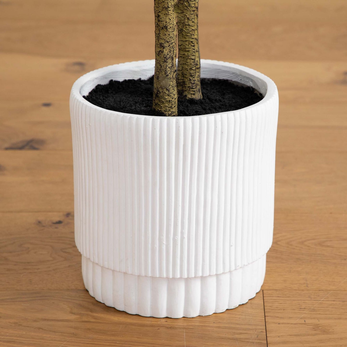 Artificial Enkianthus Tree In A White Planter