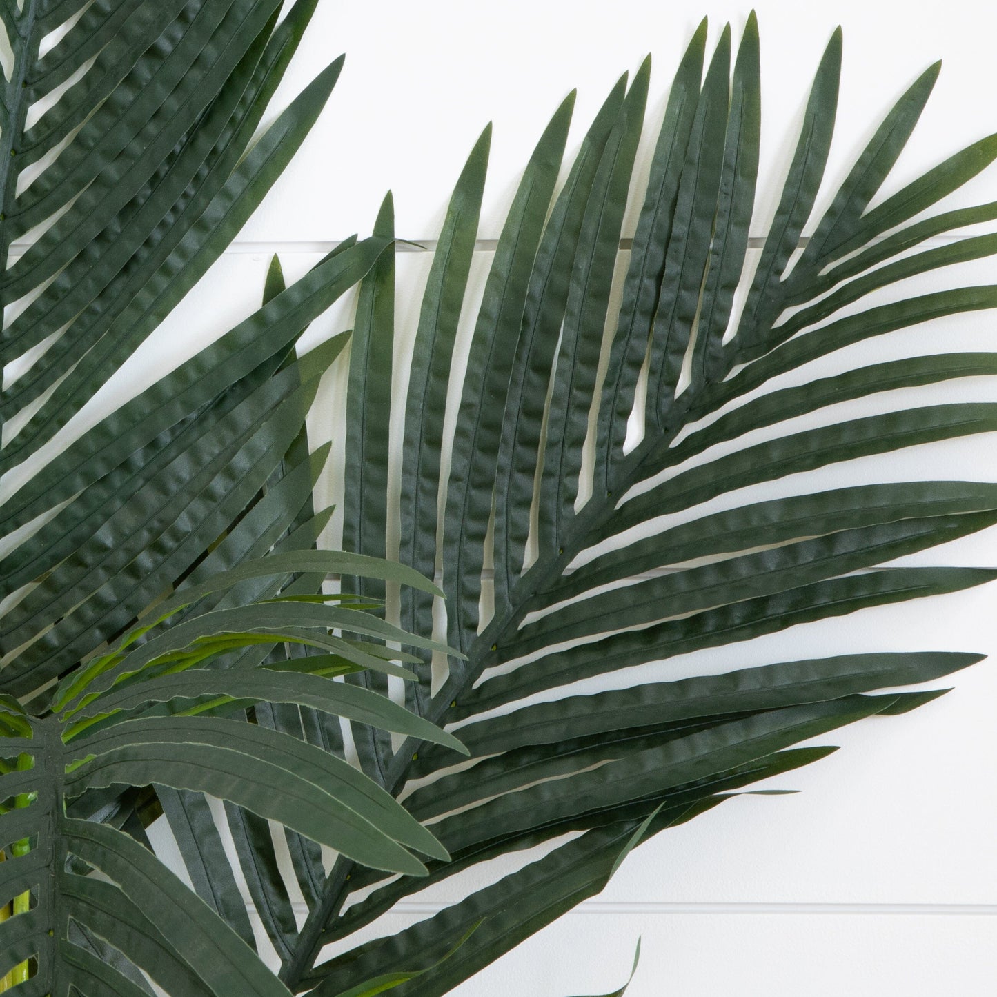 5’ artificial golden cane palm tree by Nearly Natural without pot with dark-green fronds on Tampa Home & Garden Store