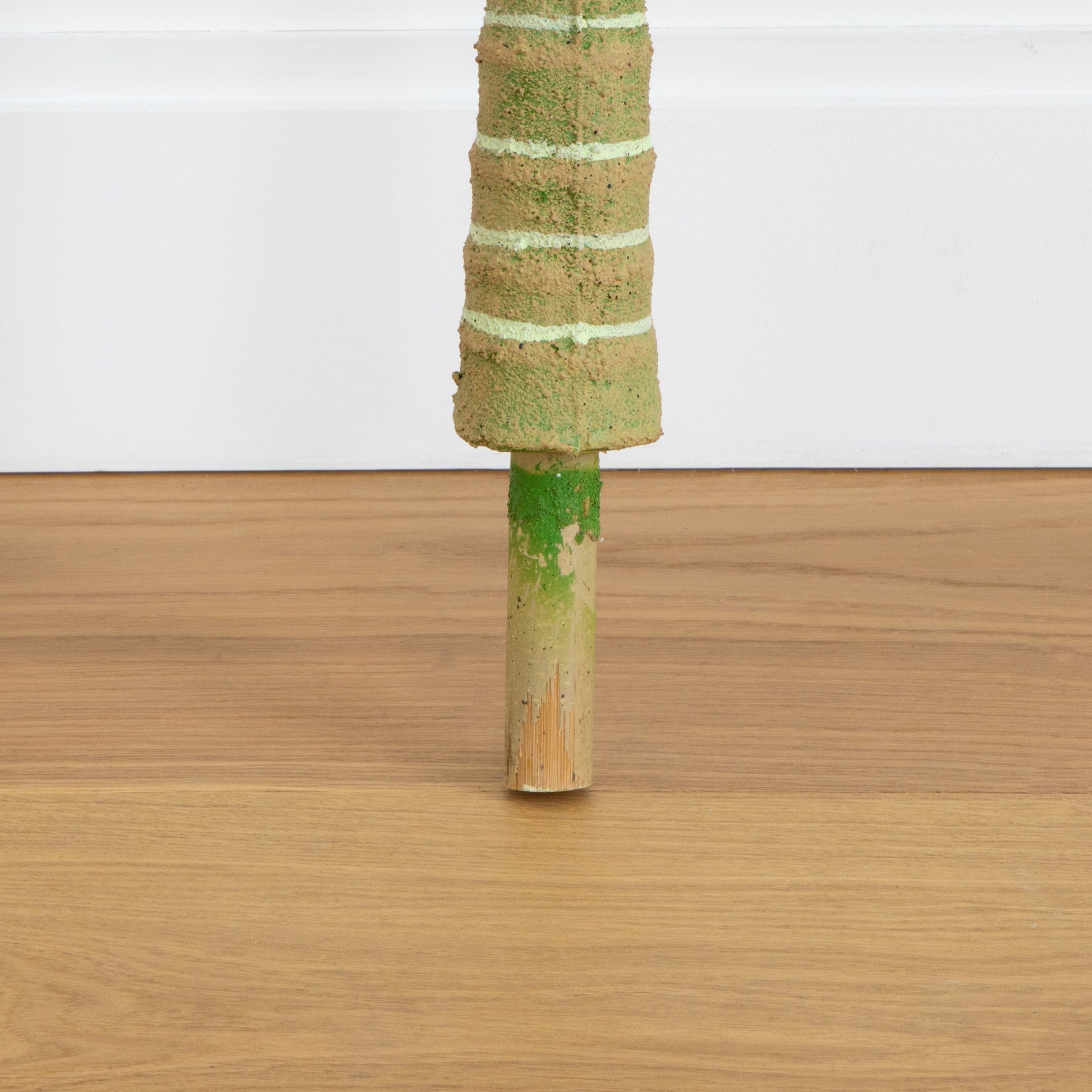 5 ft artificial golden cane palm tree without pot by Nearly Natural, textured tan trunk on Tampa Home & Garden Store