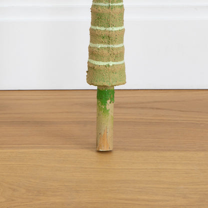 5 ft artificial golden cane palm tree without pot by Nearly Natural, textured tan trunk on Tampa Home & Garden Store