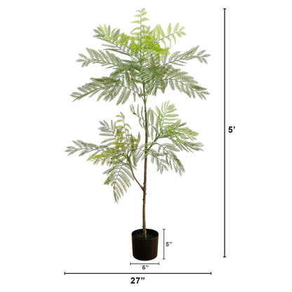 5 Foot Artificial Green Jacaranda Tree for Home