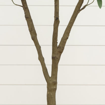 5 ft artificial olive tree with brown trunk and green leaves by Nearly Natural on Tampa Home & Garden Store