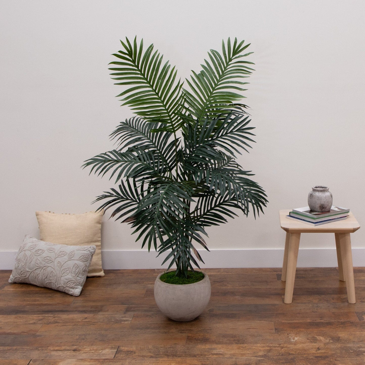 5 Foot Artificial Paradise Palm in Bowl Planter