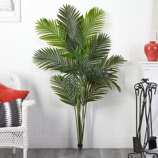 5’ Artificial Paradise Palm Tree, Nearly Natural, green fronds (no pot) on Tampa Home & Garden Store
