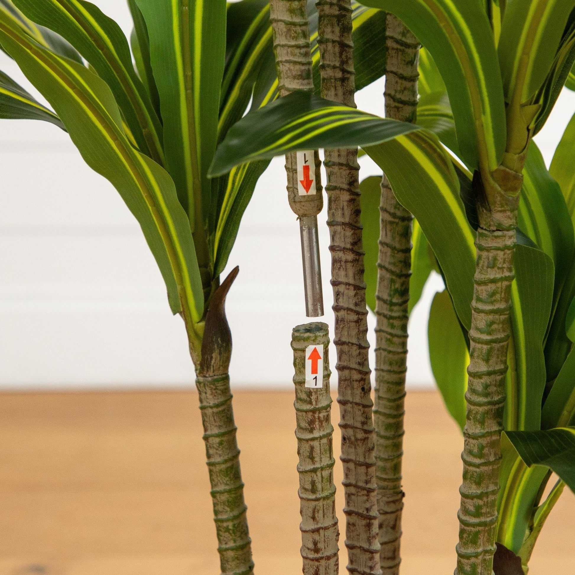 5 ft artificial Real Touch Dracaena tree in decorative planter with lush green leaves on Tampa Home & Garden Store