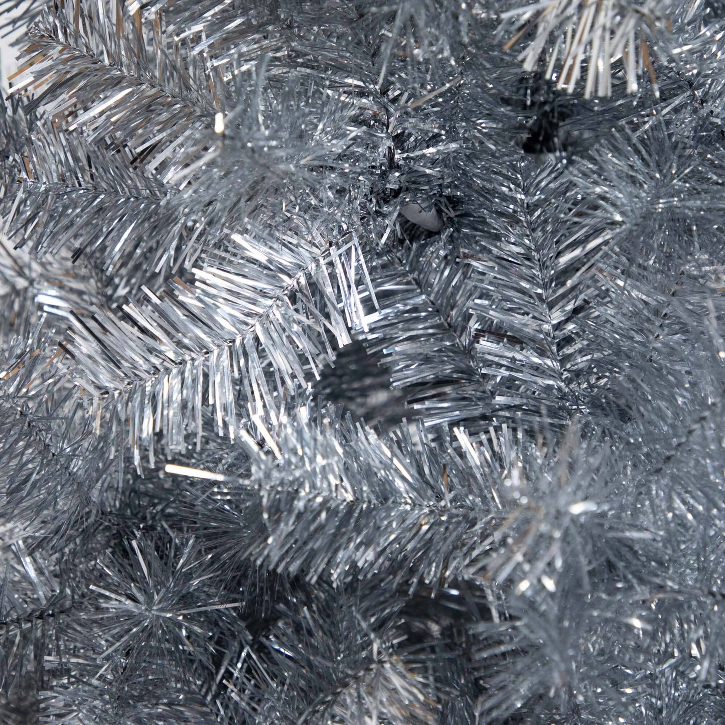 the 5ft Silver Tinsel Santa Hat Christmas Tree