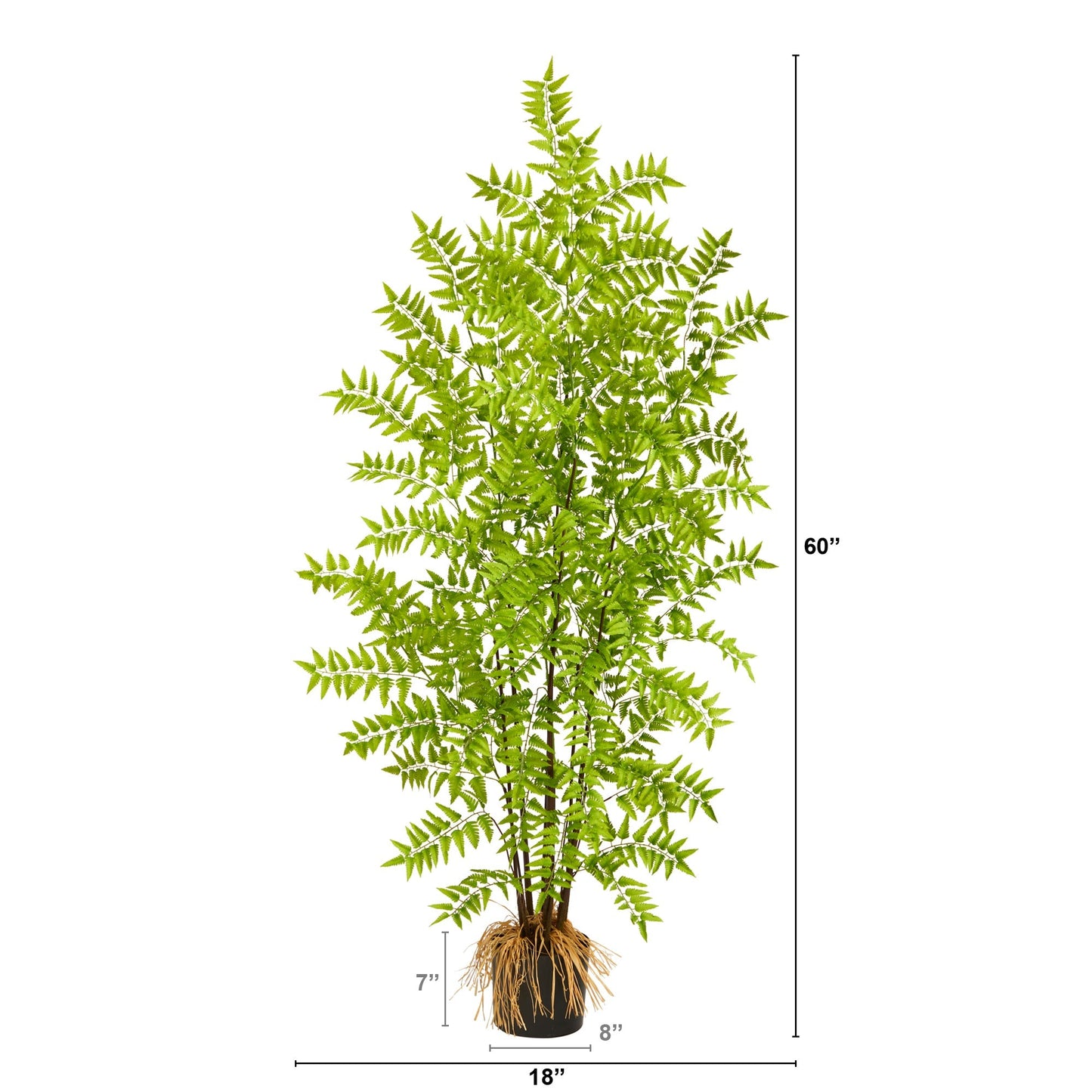 Árbol artificial de helecho águila de 1,5 m