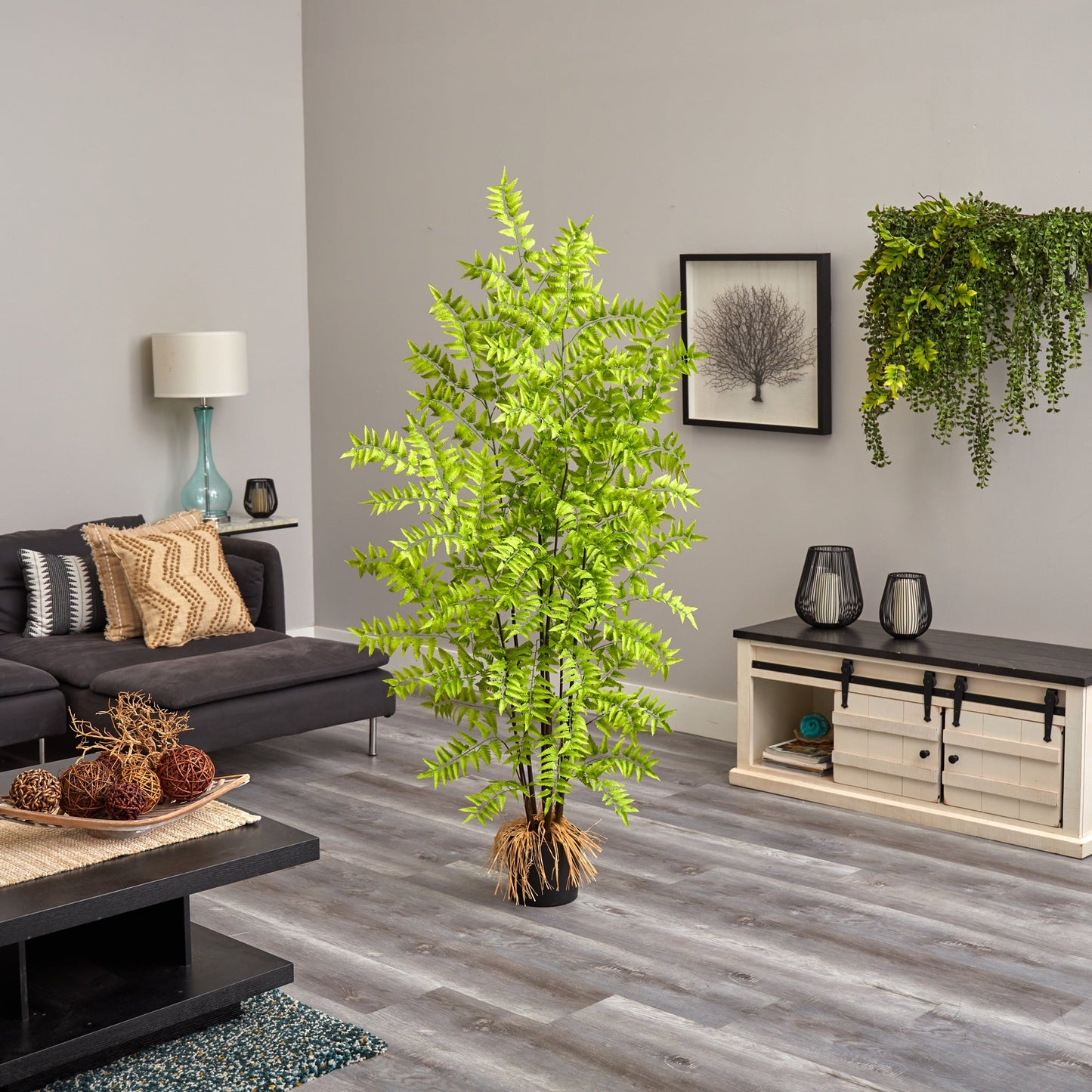 Árbol artificial de helecho águila de 1,5 m