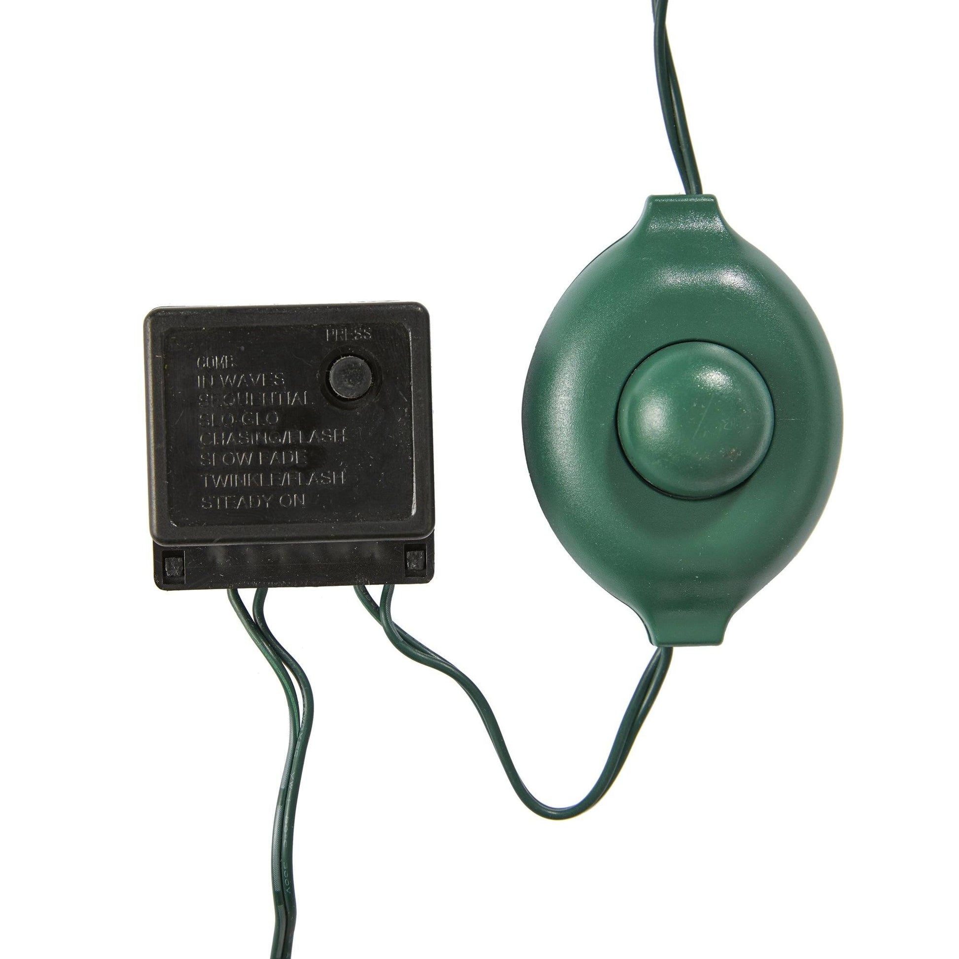5 ft Cambridge Fir artificial Christmas tree power adapter and green cord with control box on Tampa Home & Garden Store