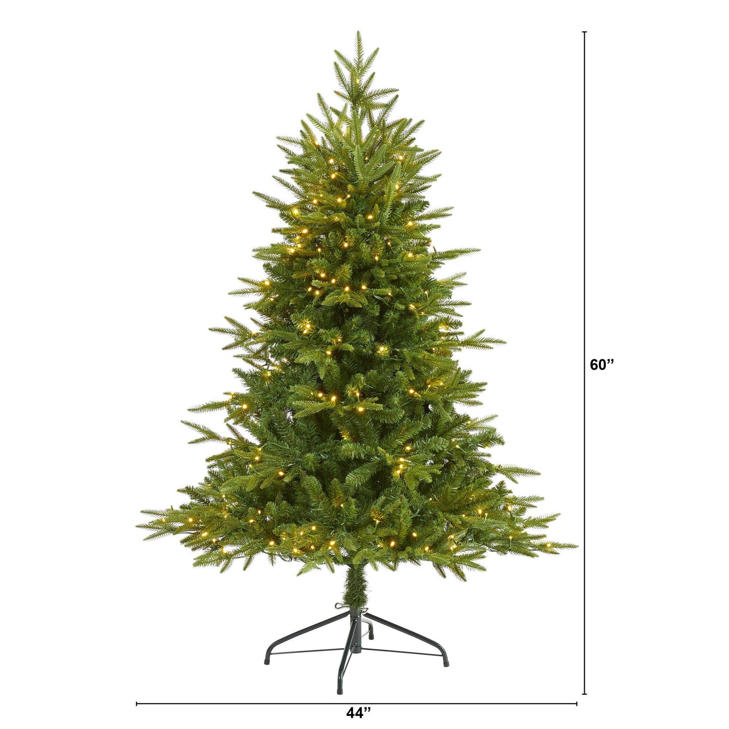Christmas tree Nearly Natural 5' Colorado Mountain Fir artificial tree with 250 clear LED lights on Tampa Home & Garden Store