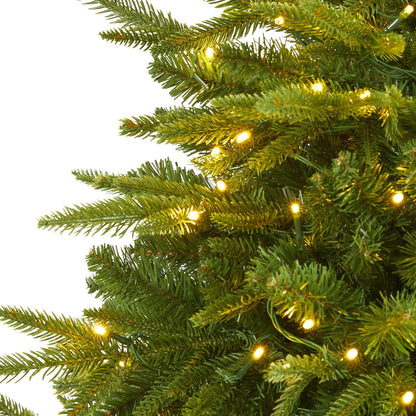 Natural Look Christmas Tree and Clear LED Lights