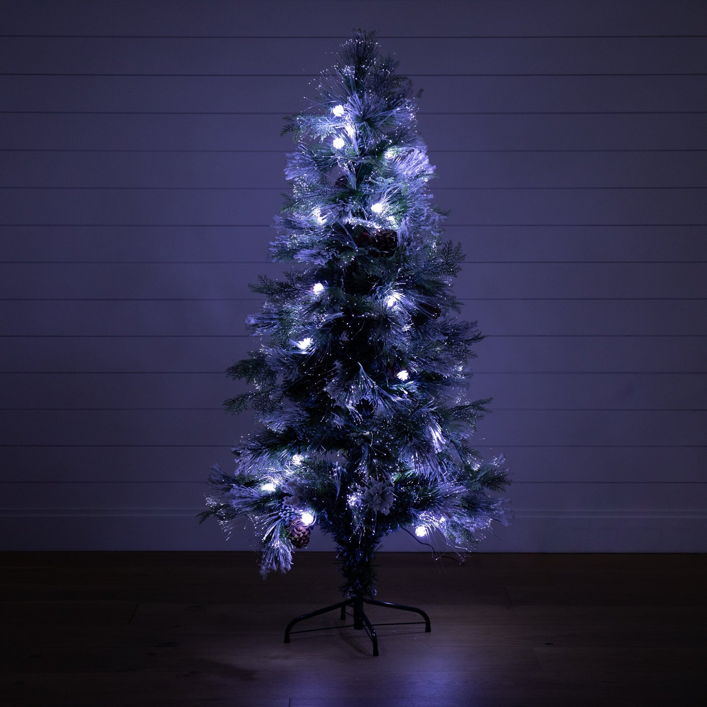 Flocked Pre Lit Christmas Tree and Led Lights