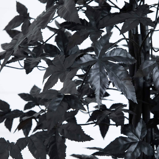 5ft artificial Halloween Black Maple Tree with natural trunk by Nearly Natural on Tampa Home & Garden Store