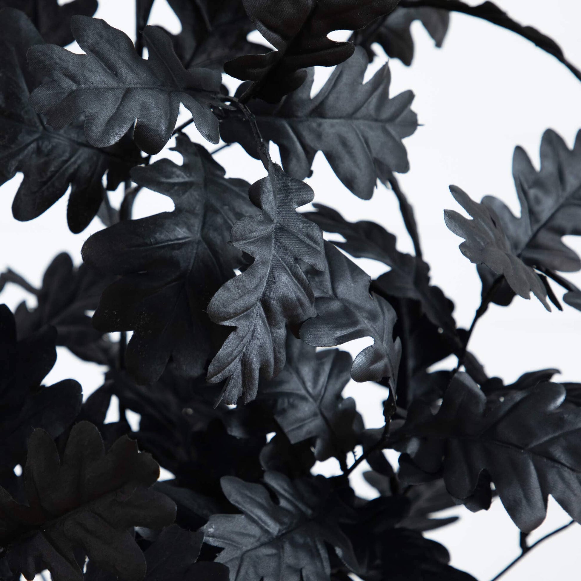 5' Artificial Halloween Black Oak Tree Nearly Natural black leaves on Tampa Home & Garden Store