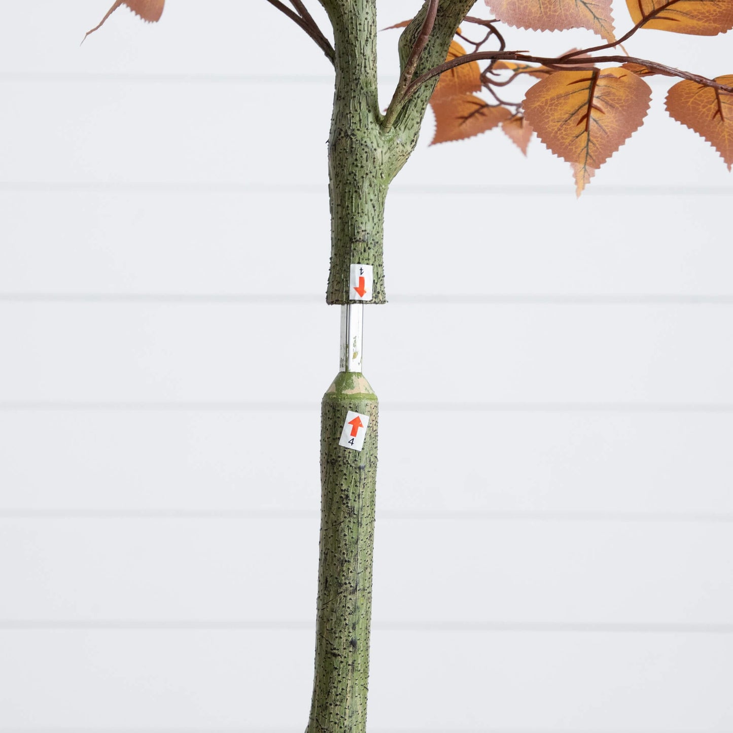 5' Autumn Birch Leaf Artificial Fall Tree by Nearly Natural with orange leaves on display on Tampa Home & Garden Store