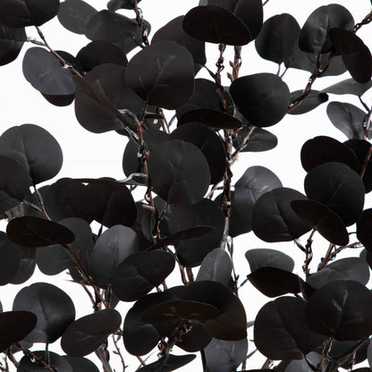 5' Artificial Halloween Black Eucalyptus Tree with dark leaves on Tampa Home & Garden Store