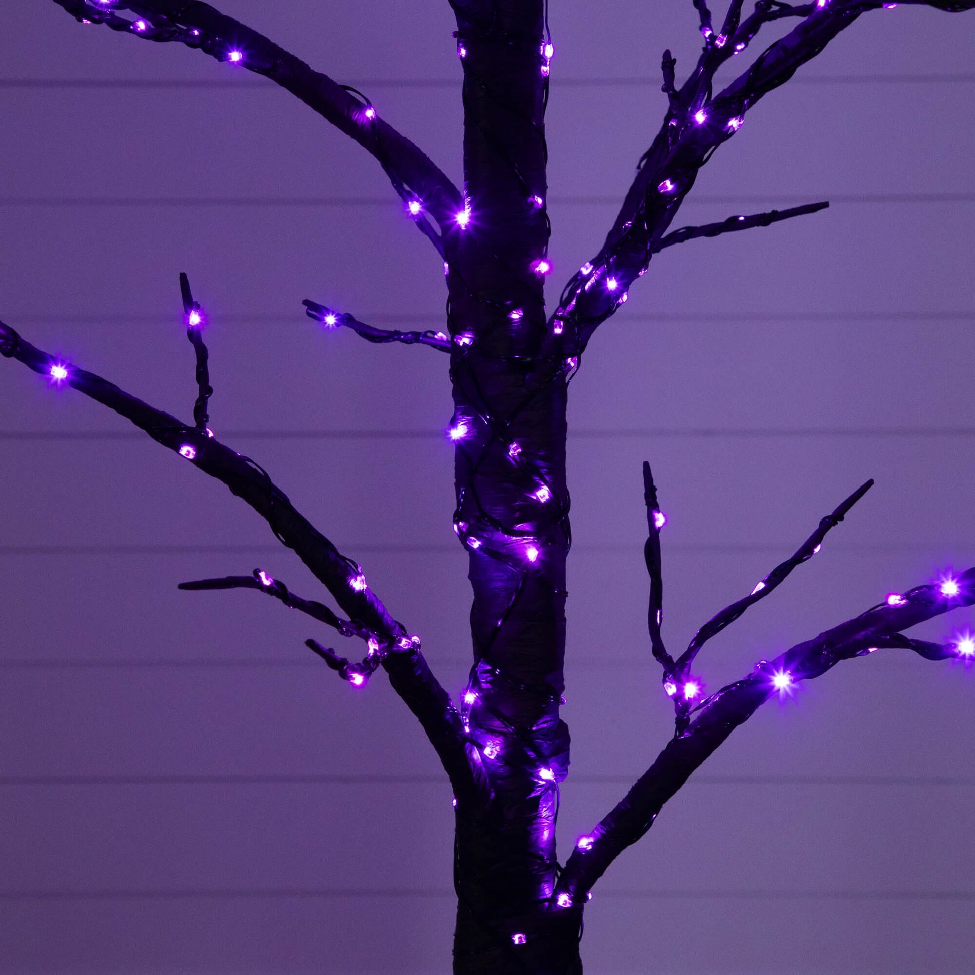 5' Pre-Lit Artificial Halloween Twig Tree with 360 orange and purple LEDs by Nearly Natural on Tampa Home & Garden Store