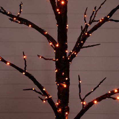 5' Pre-Lit Halloween Twig Tree with 360 orange & purple LED lights on Tampa Home & Garden Store