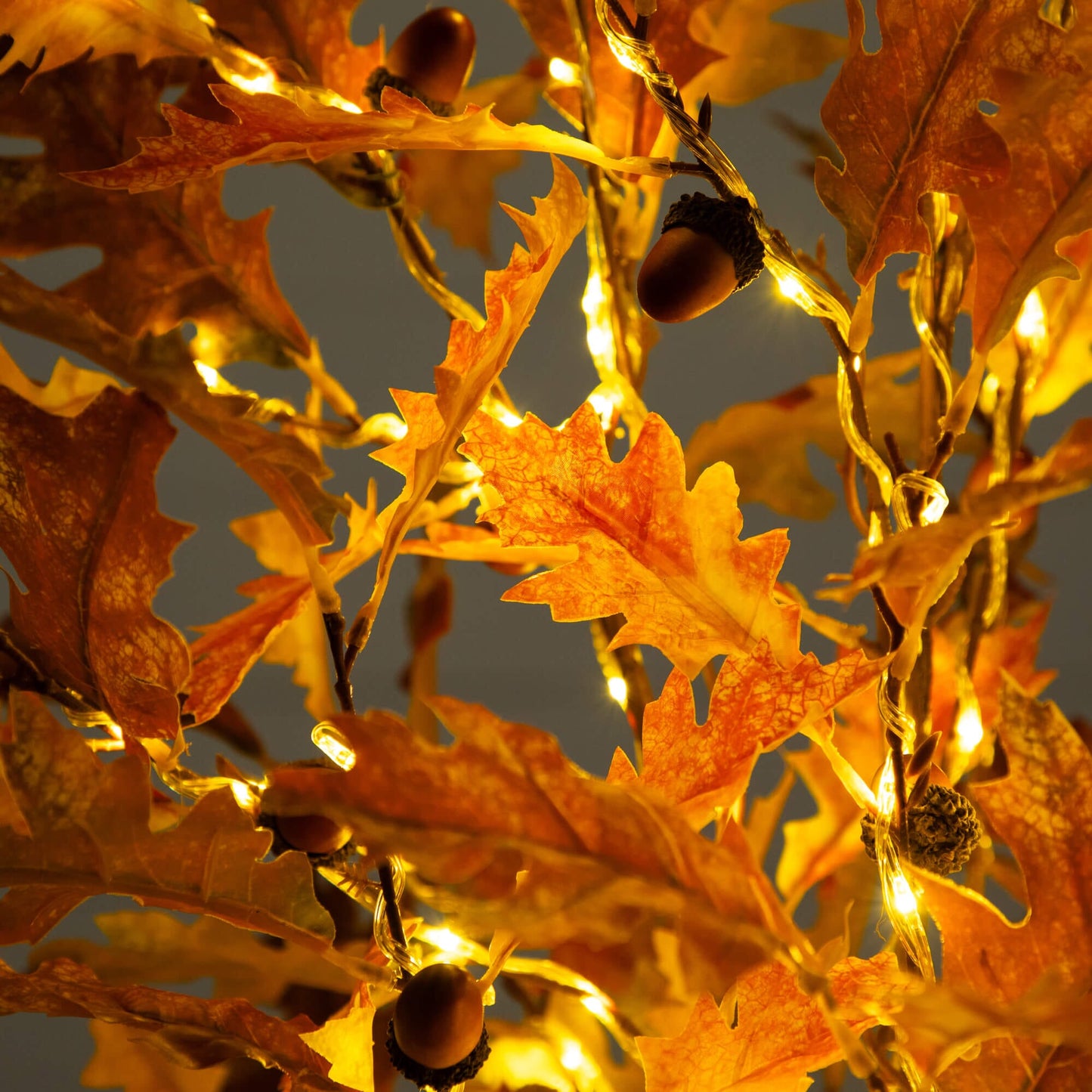 5ft pre-lit burnt orange autumn maple tree by Nearly Natural with 240 warm white LEDs on Tampa Home & Garden Store