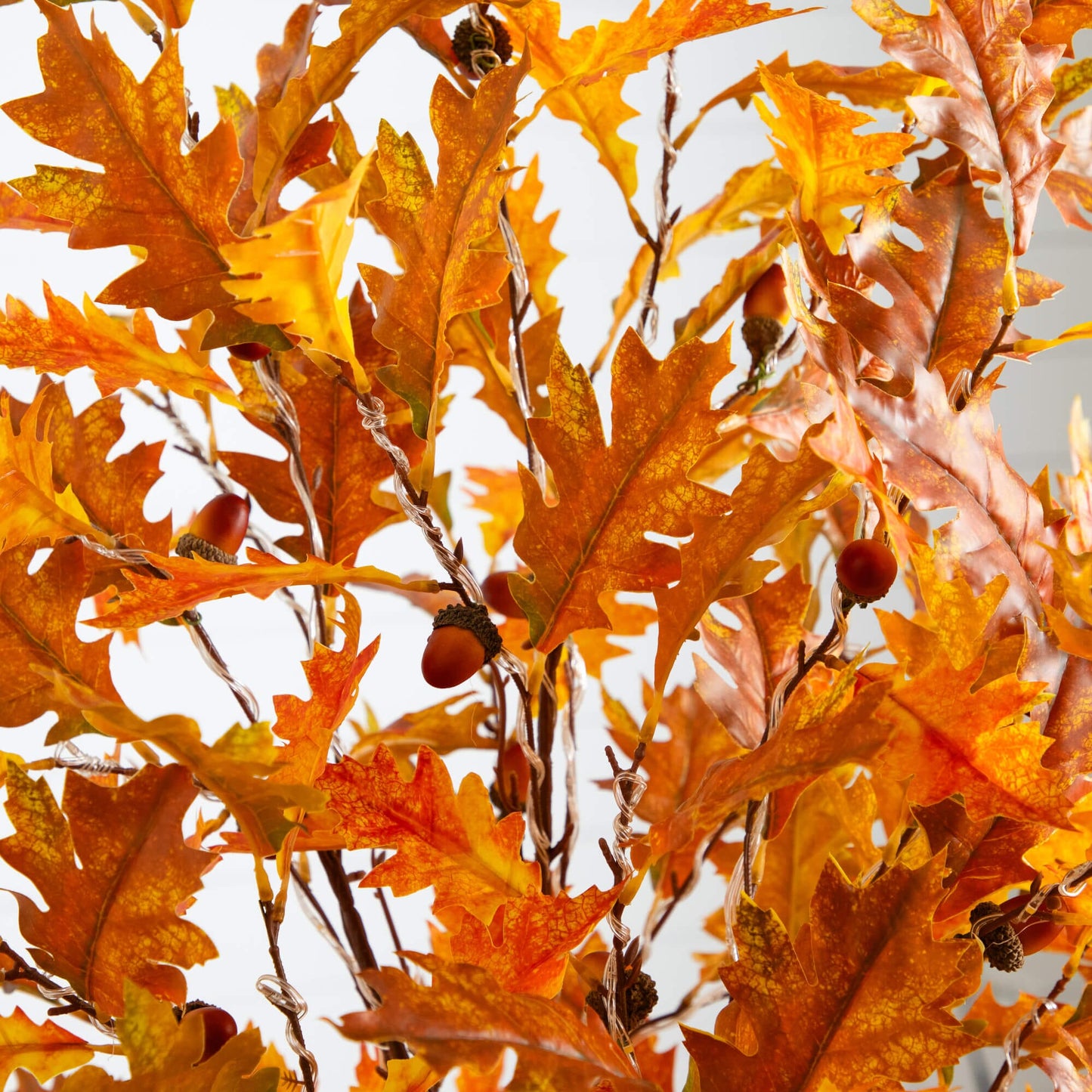 5' burnt orange autumn maple artificial tree with 240 warm white LED lights on Tampa Home & Garden Store