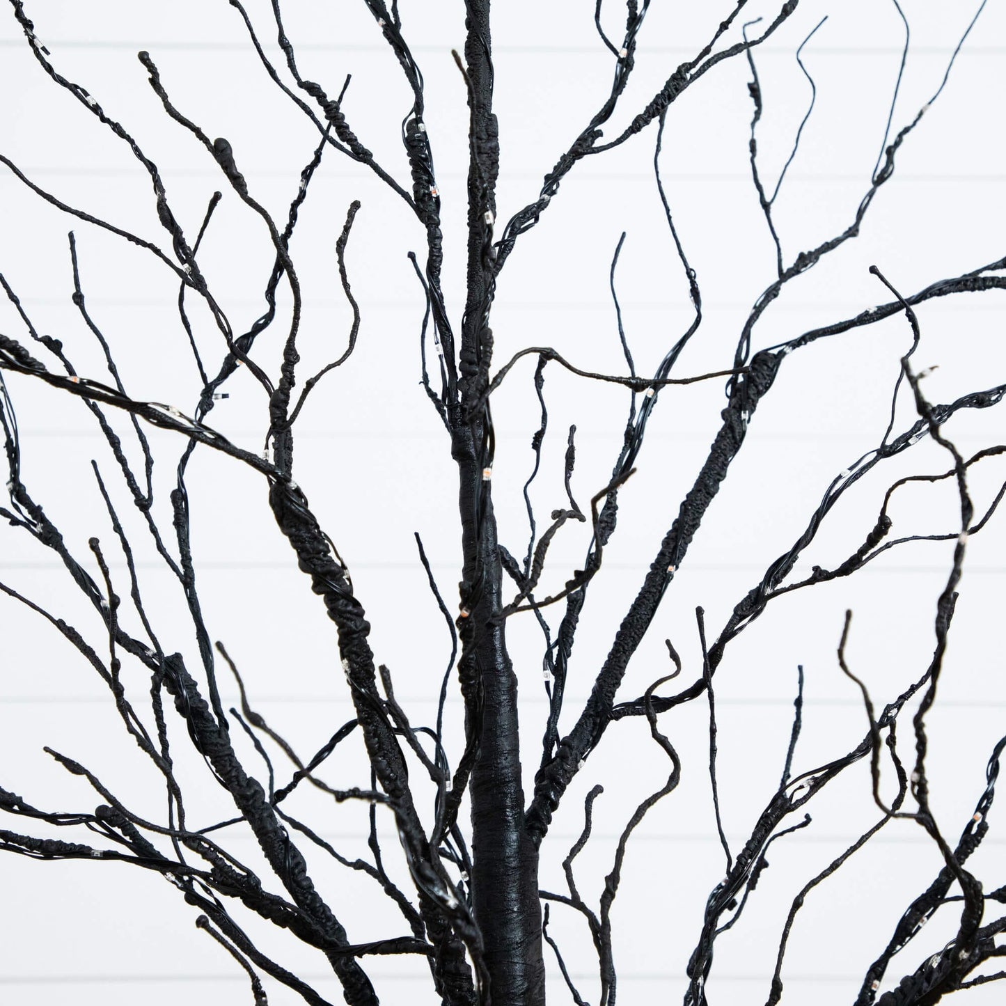 Nearly Natural 5 ft black twig Halloween tree, pre-lit with 240 orange and purple LEDs on Tampa Home & Garden Store