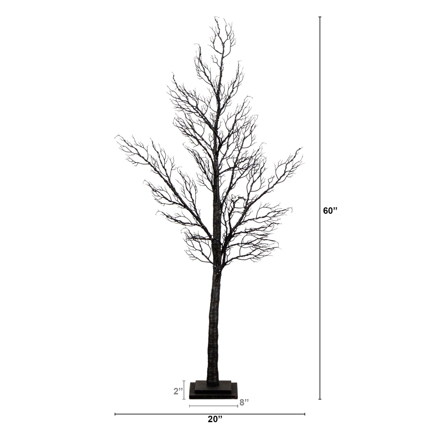 5 ft Nearly Natural pre-lit Halloween twig tree with 240 orange and purple LEDs on Tampa Home & Garden Store