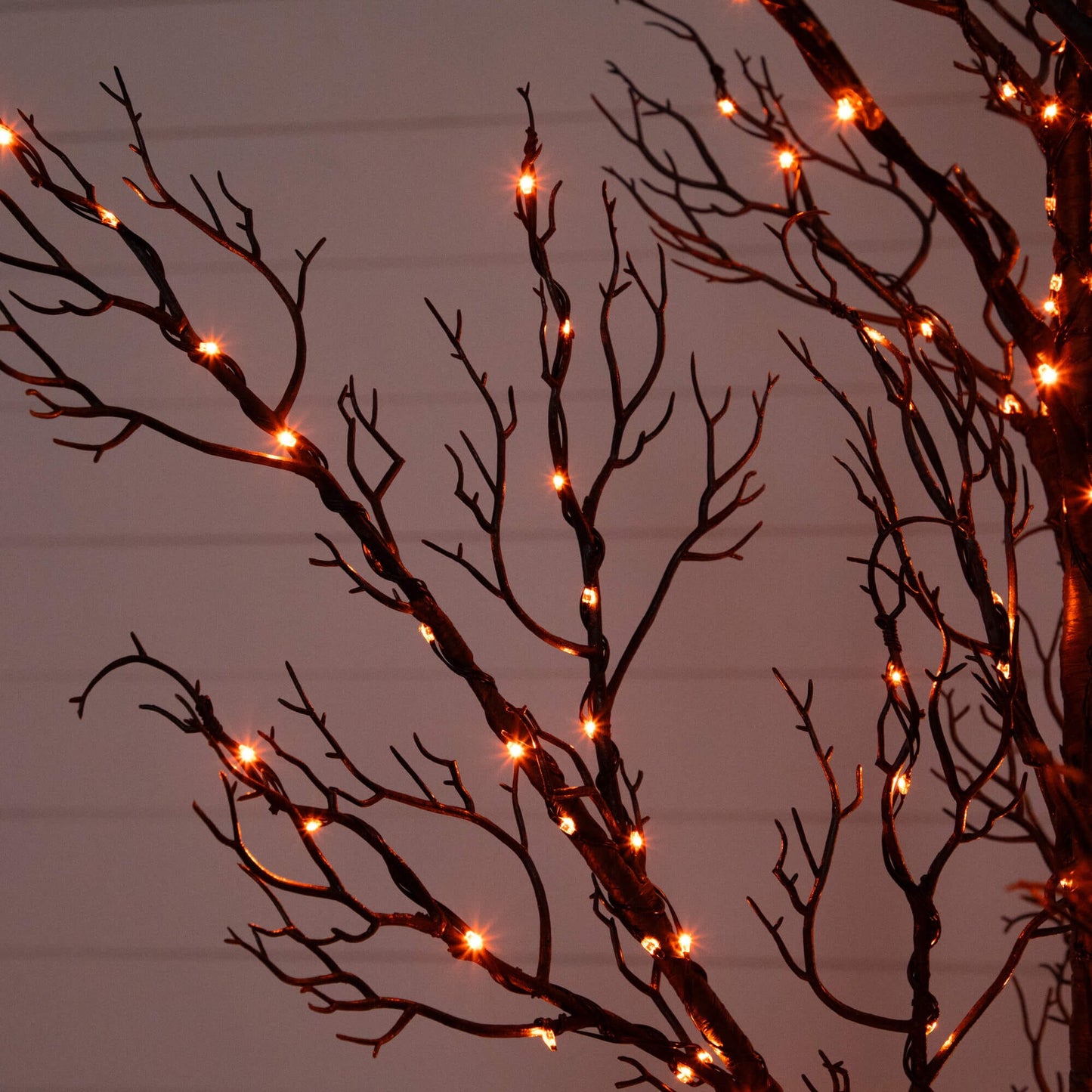 5' Pre-Lit Halloween Minimalist Twig Tree with 240 orange & purple LEDs Nearly Natural on Tampa Home & Garden Store