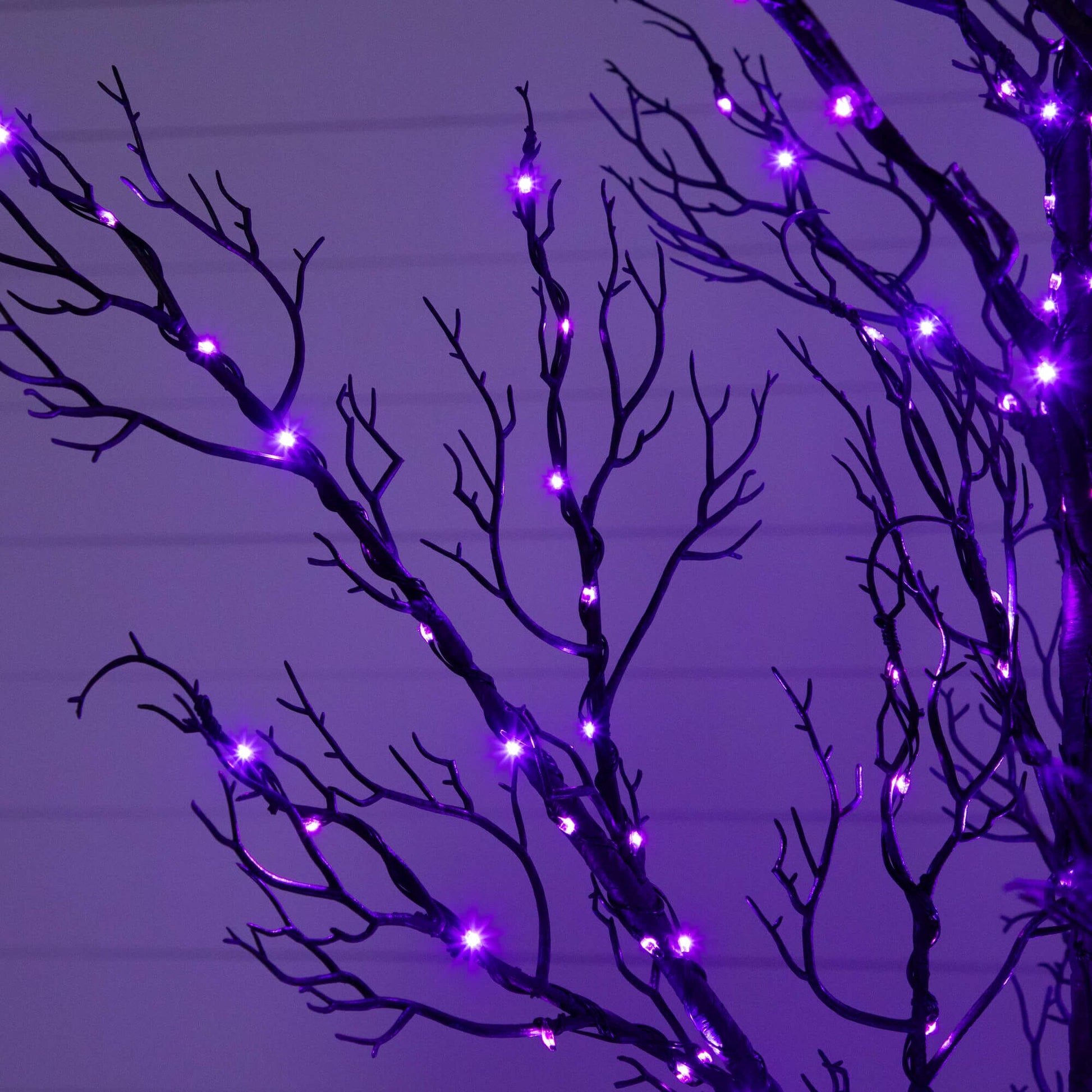 5' Pre-Lit Halloween Twig Artificial Tree by Nearly Natural with purple LED lights on Tampa Home & Garden Store