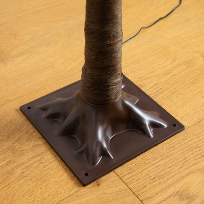 Tree 5 ft minimalist autumn maple artificial tree with wrapped trunk on black base on Tampa Home & Garden Store