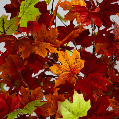 5 ft pre-lit autumn maple tree with red orange yellow leaves and 270 warm white LEDs on Tampa Home & Garden Store
