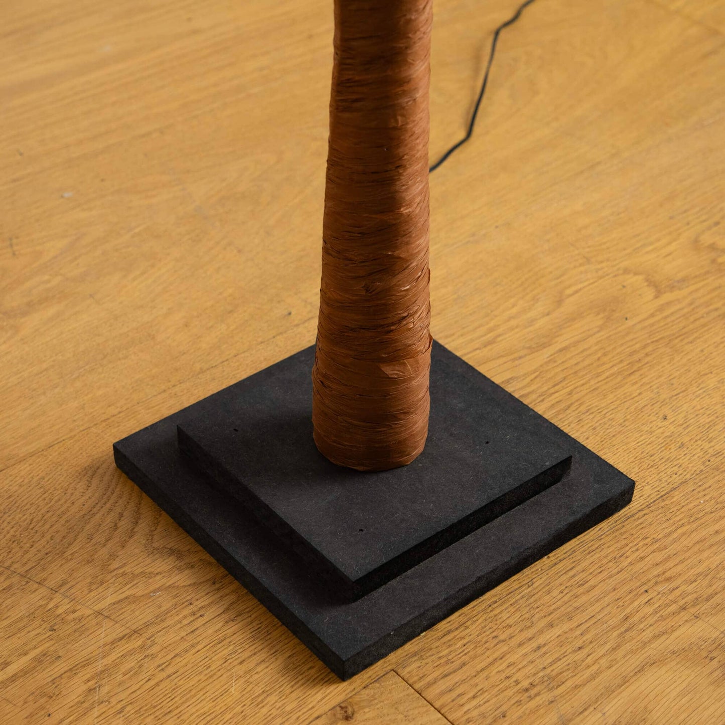5' Pre-Lit Autumn Maple artificial tree trunk wrapped in brown twine on black base with cord on Tampa Home & Garden Store