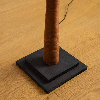 5' Pre-Lit Autumn Maple artificial tree trunk wrapped in brown twine on black base with cord on Tampa Home & Garden Store