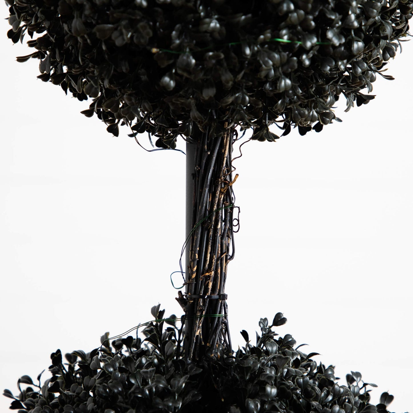 5' UV resistant black boxwood triple-ball topiary indoor/outdoor use Nearly Natural on Tampa Home & Garden Store