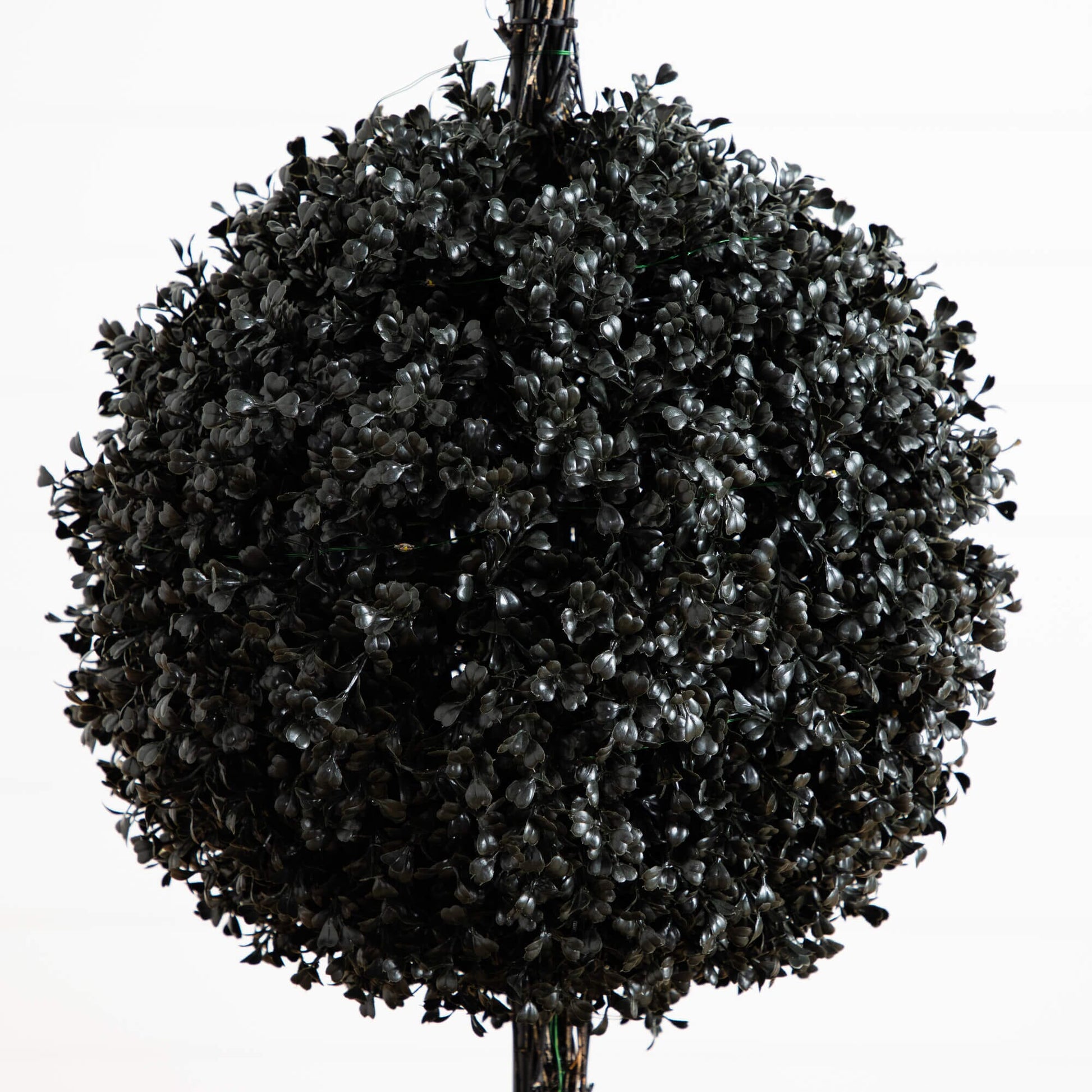 Artificial topiary tree 5' black boxwood UV resistant triple-ball, Nearly Natural on Tampa Home & Garden Store