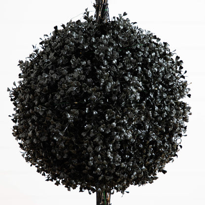 Artificial topiary tree 5' black boxwood UV resistant triple-ball, Nearly Natural on Tampa Home & Garden Store