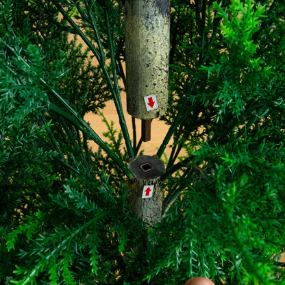 5 ft UV-resistant Cypress tower tree by Nearly Natural with foliage for indoor/outdoor use on Tampa Home & Garden Store