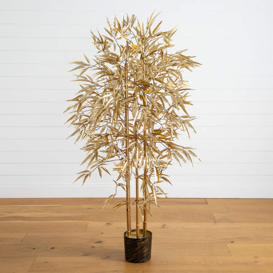 5' Golden Bamboo Tree w/880 Lvs - Tampa Home & Garden Store