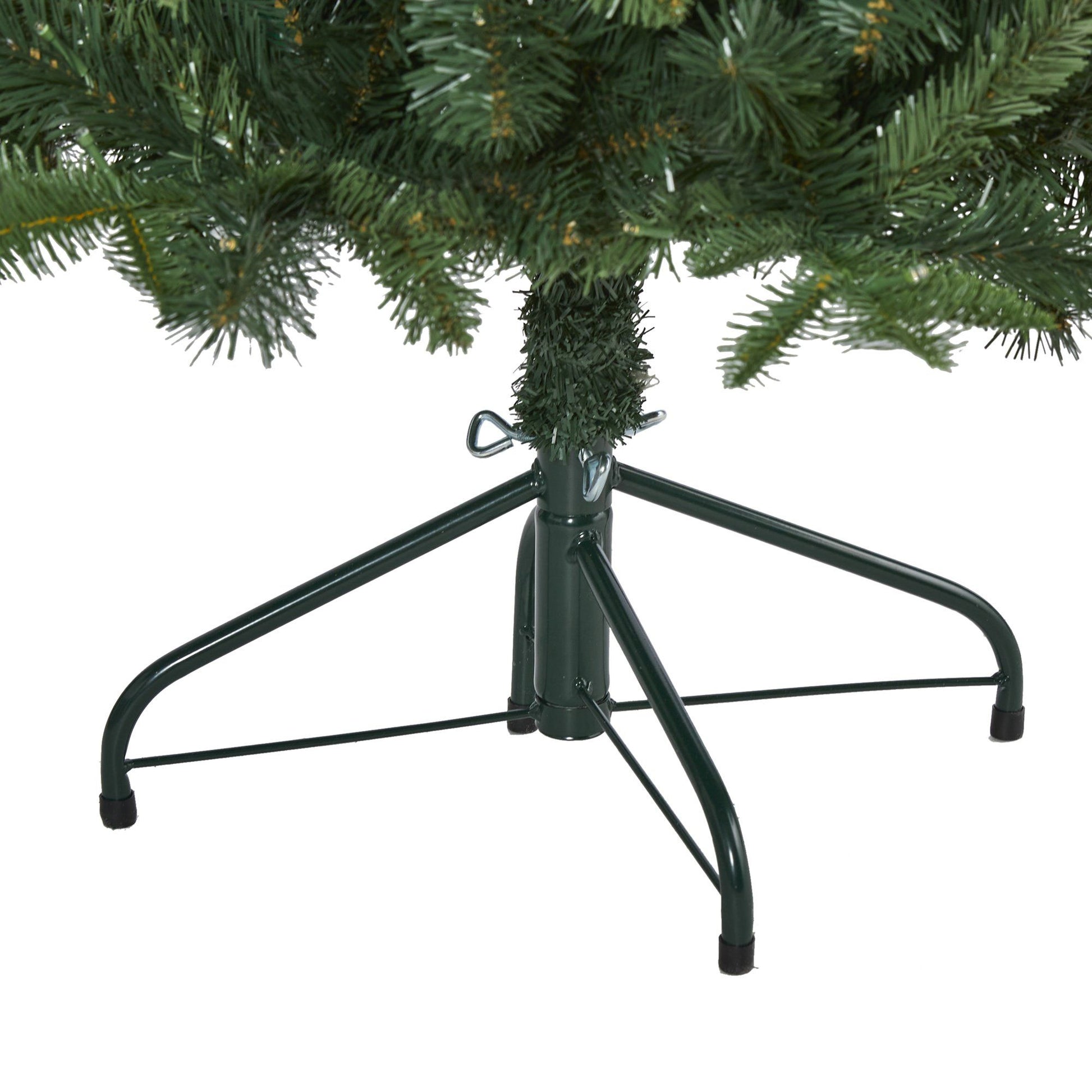 5’ Grand Teton Spruce Flat Back Artificial Christmas Tree with 120 Clear LED Lights on Tampa Home & Garden Store