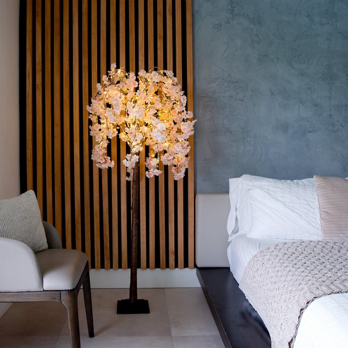 Artificial Lighted Cherry Blossom Tree And Lights