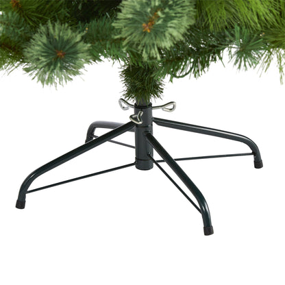 5 ft Montana Mixed Pine Artificial Christmas Tree green needles on metal stand Nearly Natural on Tampa Home & Garden Store